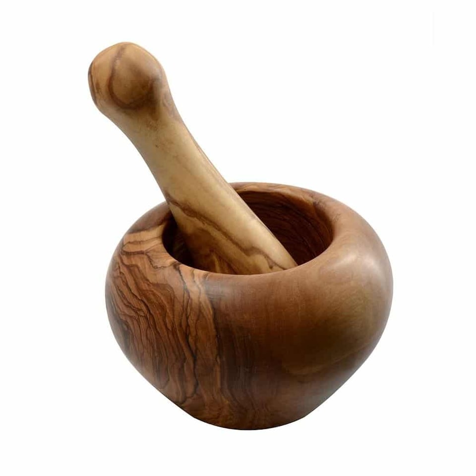 Pestle and Mortar: 12cm Pestle and Mortar, Olivewood