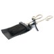 image 1 of Hill Interiors Chrome Crook Handle Hearth Tidy - Silver/Black - 9cm x 14cm x 38cm