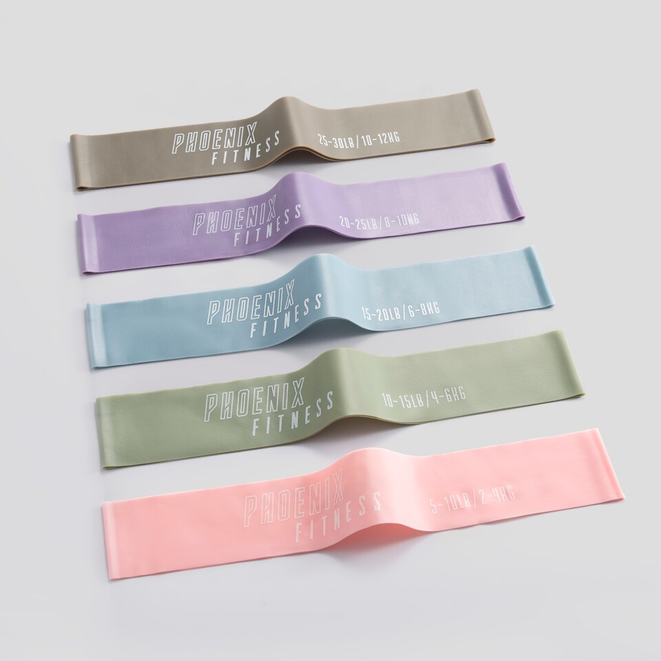 image 1 of Phoenix Fitness Loop Bands Set Pastel | Multi
