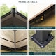 image 5 of Outsunny 3 x 3.6m Hardtop Gazebo Canopy with Mosquito Netting and Curtains