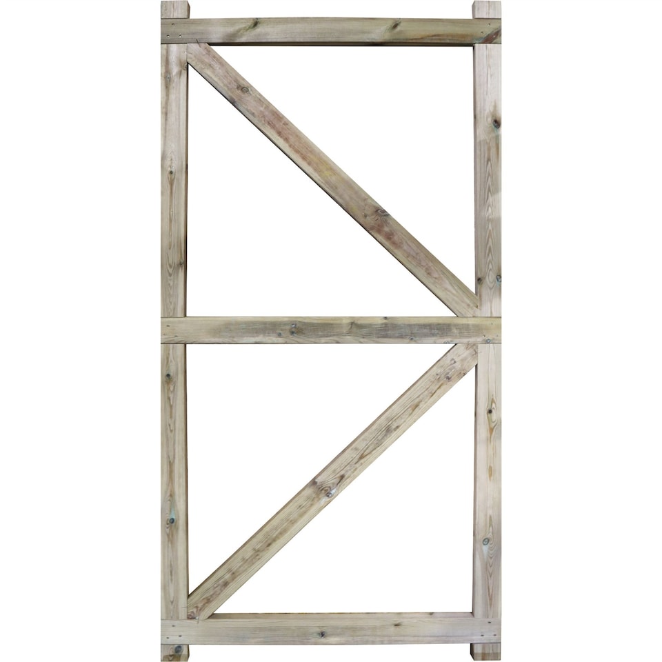 image 1 of Heavy Duty Garden Gate 6ft x 3ft T&G H-Frame Flat Top Treated Timber Door