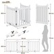 image 2 of Yaheetech 3-Panel Pet Puppy Fence, 50 × 60.5 cm White