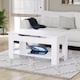image 2 of Vida Designs Lift Up Coffee Table With Storage Compartment & Shelf, White