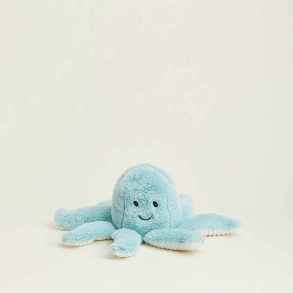 image 1 of Warmies Plush Octopus Microwavable Weighted Teddy
