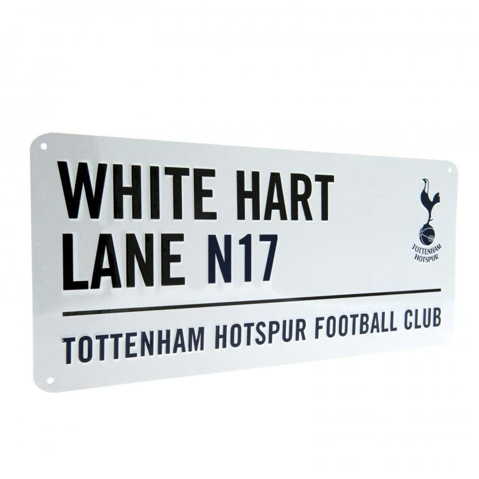 Tottenham Hotspur FC Official Street Sign - White - One Size
