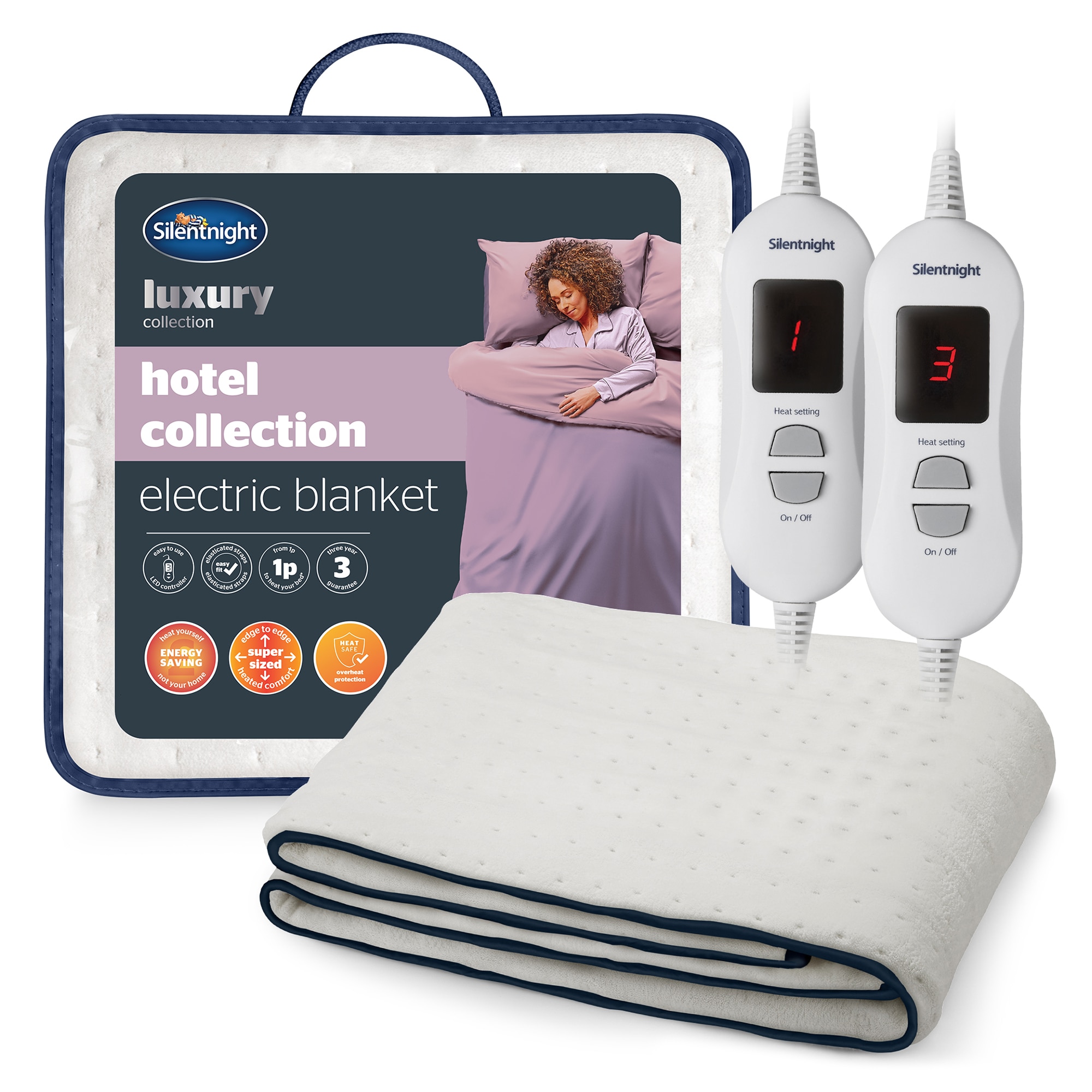 Silentnight Hotel Collection Electric Blanket, Double