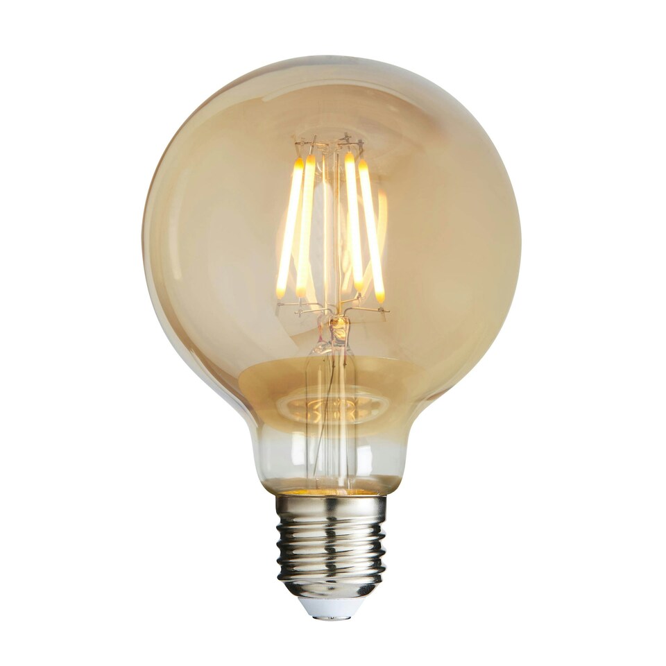 image 1 of BHS 4 Watt LED ES E27 Vintage Filament Globe Bulb | Gold | Gold Tinted | 1
