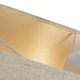 image 3 of Contemporary and Sleek Taupe Linen Fabric Rectangular Lamp Shade 60w Maximum | Cream | Taupe | 1
