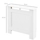 image 7 of HOMCOM Radiator Cover Heating Cabinet Solid MDF Small Sized White Modern Home