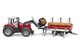 image 6 of Bruder Massey Ferguson 7480 with frontloader and timber trailer Construction Loader Model