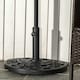 image 2 of Outsunny 9kg Half Round Parasol Base Heavy Duty Weighted Umbrella Holder Stand