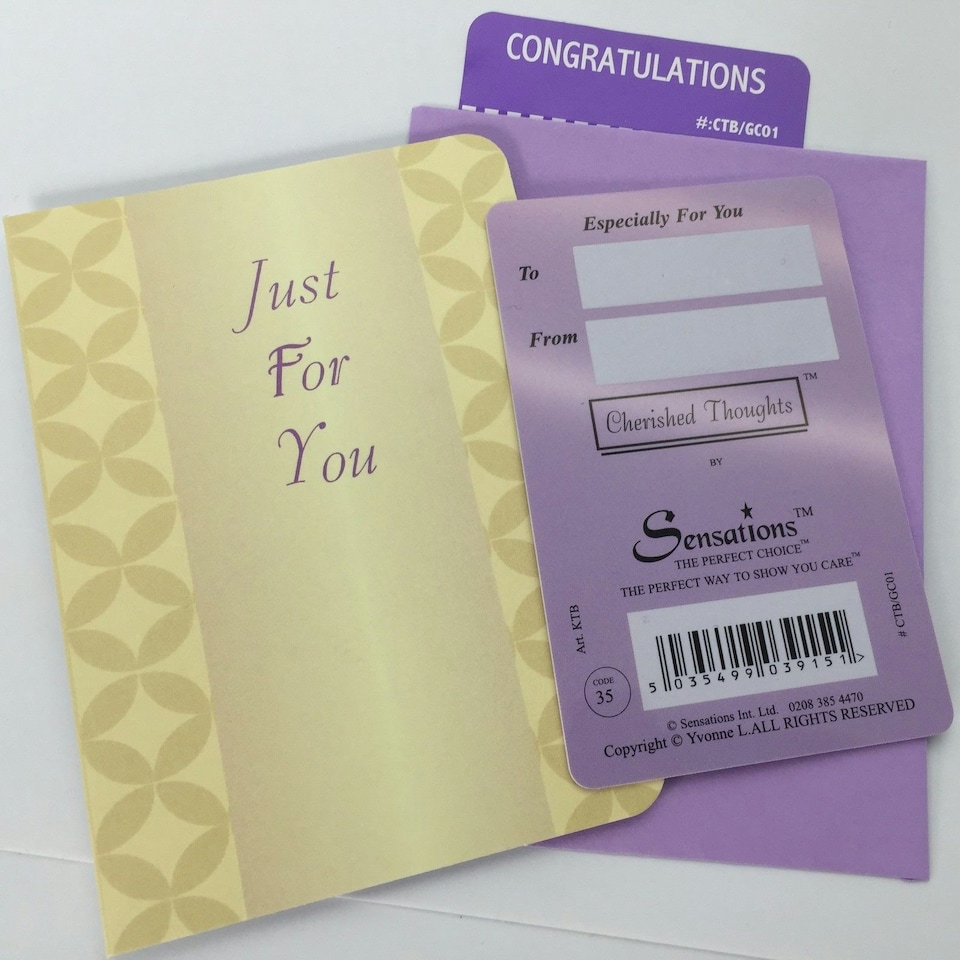 image 1 of Congratulations... (Sentimental Keepsake Wallet / Purse Card)...