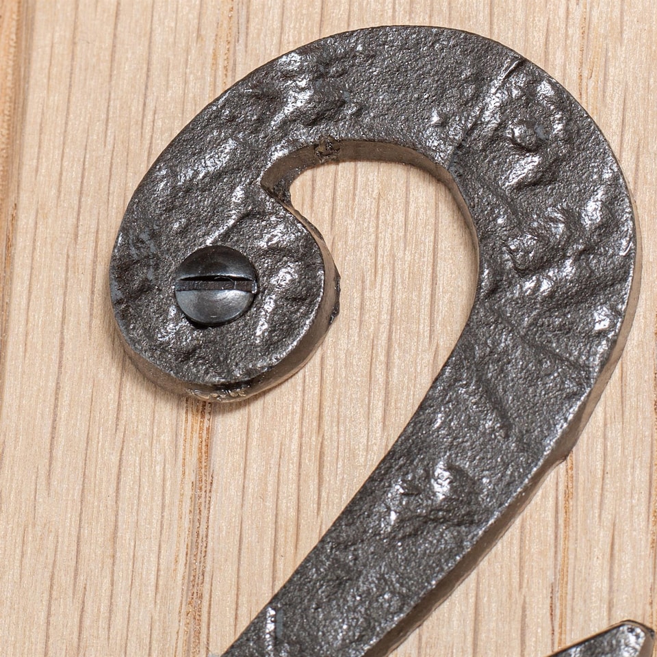image 1 of Hammer & Tongs Rustic Iron Numeral - Number 2 - H85mm - Raw
