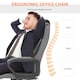 image 4 of Vinsetto Office Chair with 6-Point Maaage, PU Desk Chair with Padded Seat and Armrest, Computer Chair with Tilt Function for Home, Grey