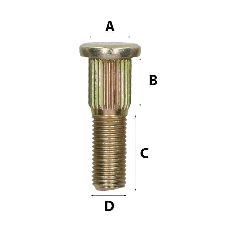 image 1 of M14 x 1.5 Replacement Wheel Bolts Spherical for Trailer Hubs Hub Pack of 20