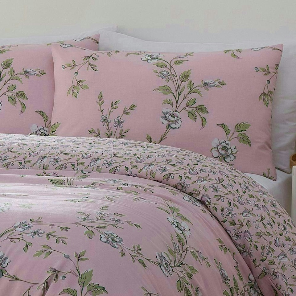 image 1 of Yasmina Duvet Cover Set - King - Pink