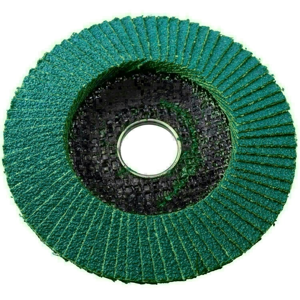 image 1 of 40 Grit Zirconium Flap Discs for Sanding Grinding Removal 4-1/2" Grinder 10pc