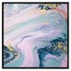 image 1 of Pink & blue marble (Picutre Frame) Black | XS