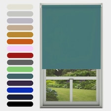 Blackout Roller Blind Teal 150cm | Green | Teal