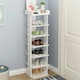 image 3 of Living and Home 7-Tier Shoe Rack Stand Shelf Space Saving - White