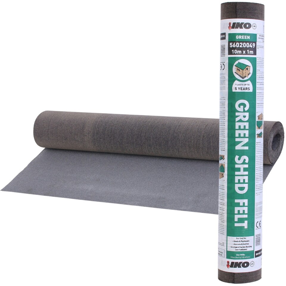 image 1 of NOVECRAFTO Polyester Shed Roofing Felt – Heavy-Duty Weatherproof Roof Felt Roll for Summerhouses, Sheds & Kennels – Premium Long-Life Roof Covering Red | 8m x 1m