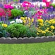 image 2 of Recycled Rubber Scallop Garden Edging Border - Eco Friendly - Grey