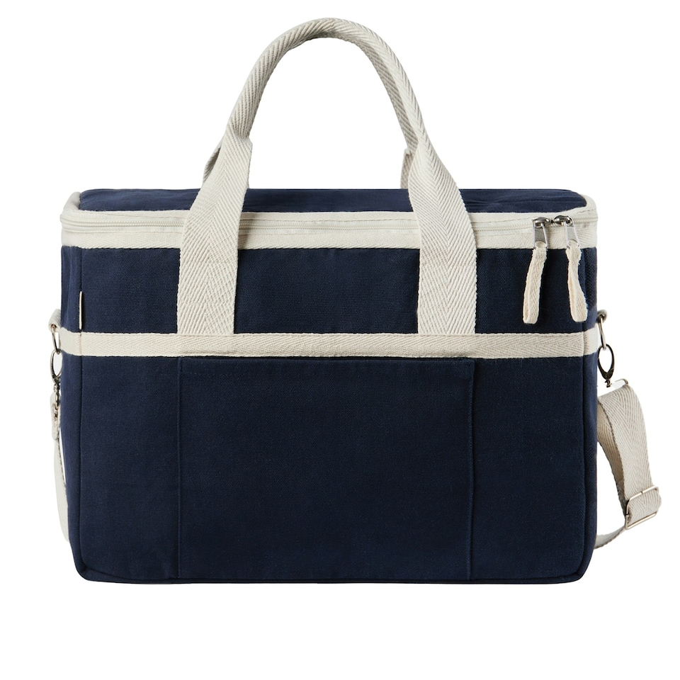 image 1 of Vinga Volonne Aware 18L Recycled Canvas Cooler Bag - Blue - 21cm x 28cm x 39cm Blue | 21cm x 28cm x 39cm