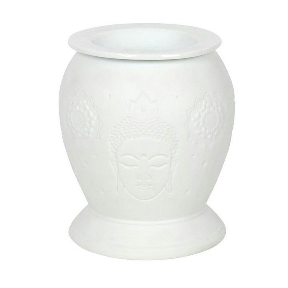 image 1 of Something Different Ceramic Buddha Electric Oil Burner (UK Plug) - White - One Size