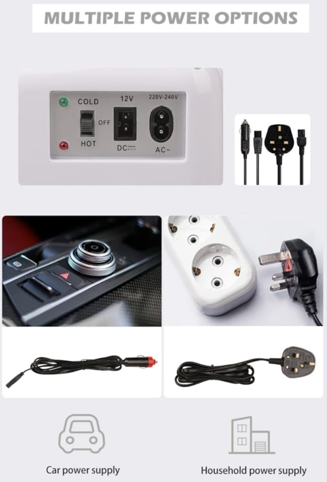 image 1 of Alivio White 4L Portable Mini Fridge