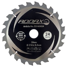 Timco - 0° Mitre Saw Blade (Size 216 x 30 x 24T - 1 Each)