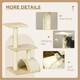 image 4 of PawHut 72cm Cat Tree Tower with Scratching Post Perch, Indoor