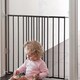 image 9 of Safetots Top of The Stairs Screw Fitted Stair Gate, Black Metal, 62.5cm - 106.8cm, Metal Baby Gate, Safety Barrier | Black | 1
