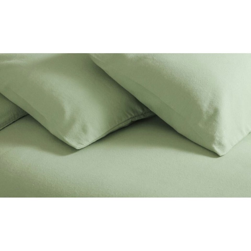image 1 of Belledorm Polycotton Extra Deep Fitted Sheet - Apple Green - Superking