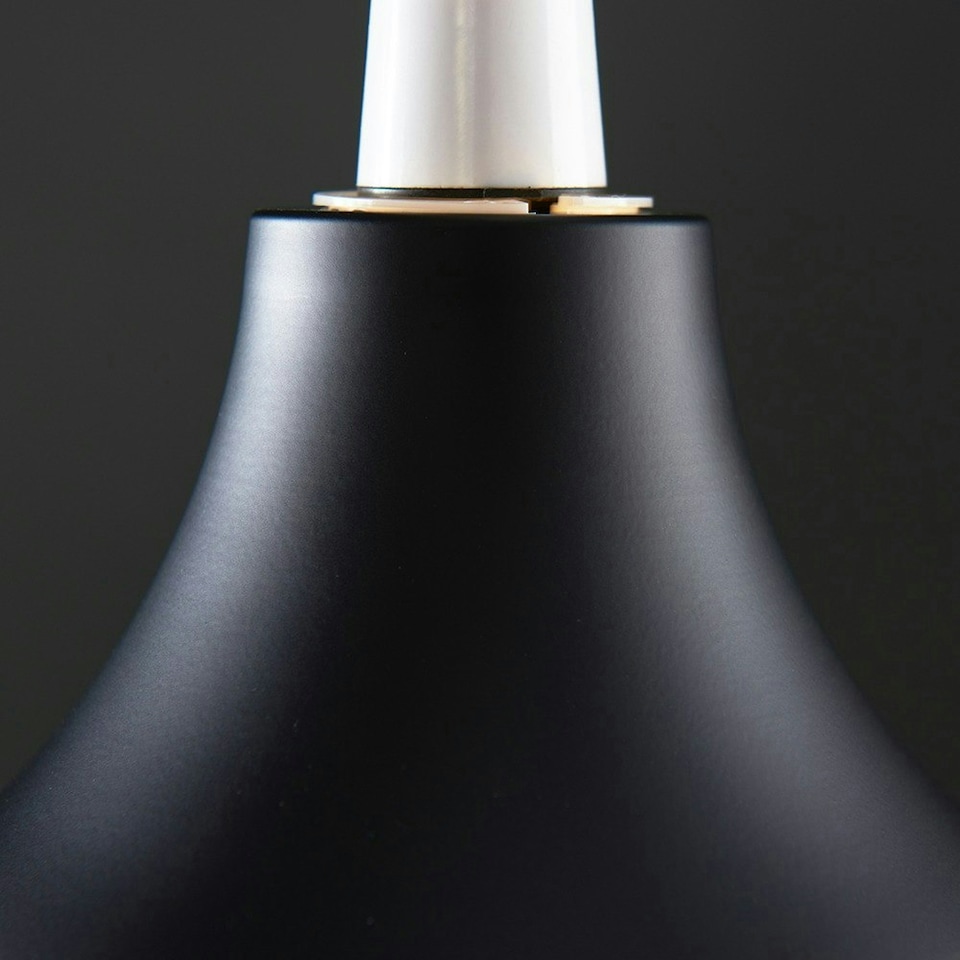 image 1 of ValueLights Retro Style Black And Silver Metal Ceiling Pendant Light Shade