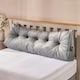 image 1 of OHS Plain Headboard Bed Wedge Pillow Lumbar Backrest Support Cushion | Grey