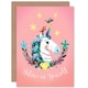 image 1 of Unicorn Believe Yourself Laurel Kids Birthday Child Kids Card