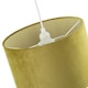 image 5 of Soft Velvet Olive Green Fabric Round Lamp Shade for Table or Pendant | Green | Olive Green | 1