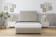 image 1 of Sloomy Monaco Cream Plush Divan Bed With Mattress 2 Drawers Footend With 54" Floor Standing Headboard & 12" Matching Footboard 6' Super King | Cream | Cream | Super King | 1