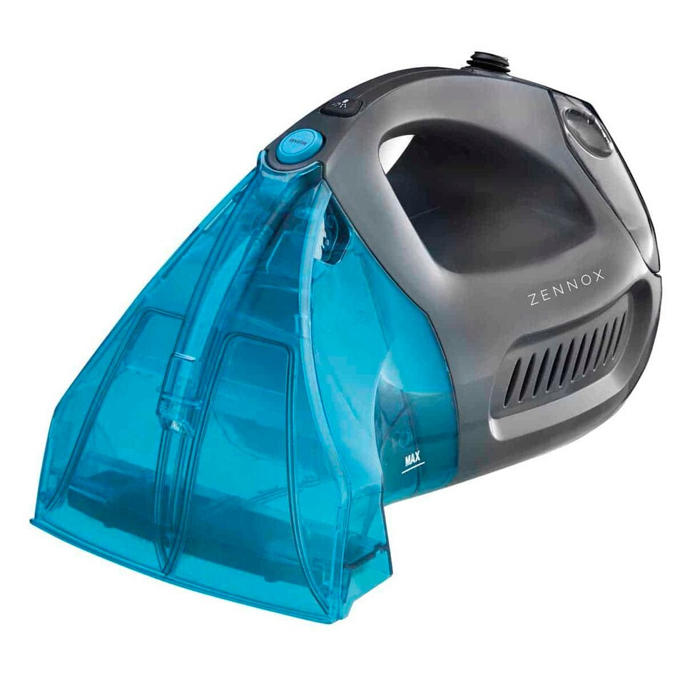 image 1 of Zennox Handheld Carpet and Upholstery Washer Grey/Turquoise