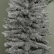image 6 of 6ft (1.8m) Grey Artificial Pencil Christmas Tree With Green Metal Stand and 321 Tips