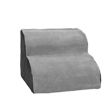 Living and Home Comfy Non-Slip Pet Steps with Removable Cover, Grey, 40x39x31cm
