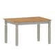 image 3 of Mercers Furniture Corona Grey Wax Small Extending Dining Table Solid Wood Pine Wooden Kitchen with Mexican Styling