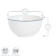 image 3 of Nicola Spring White Farmhouse Serving Bowls - 18cm - Pack of 6 | White | White