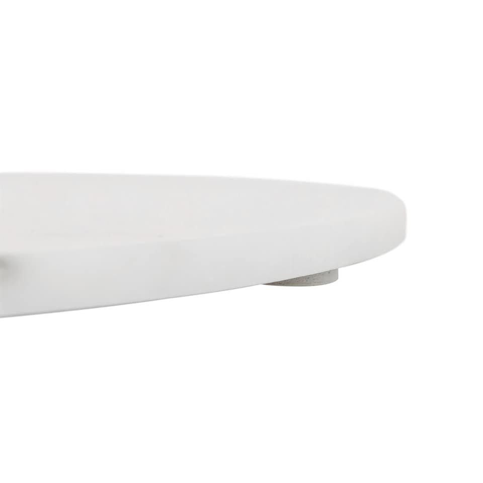 image 1 of Argon Tableware Round Marble Chopping Board - 30cm - White | White | White