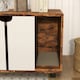 image 9 of PawHut Hidden Cat Litter Box Furniture w/ Sand Drain Pad - Rustic Brown