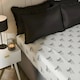 image 1 of OHS Bows Print Microfibre Easy Care 25cm Deep Fitted Bed Sheet | White | Monochrome | King