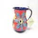 image 1 of Verano Spanish Ceramics Signature Small Jug - 12cm Flowers 0.5L