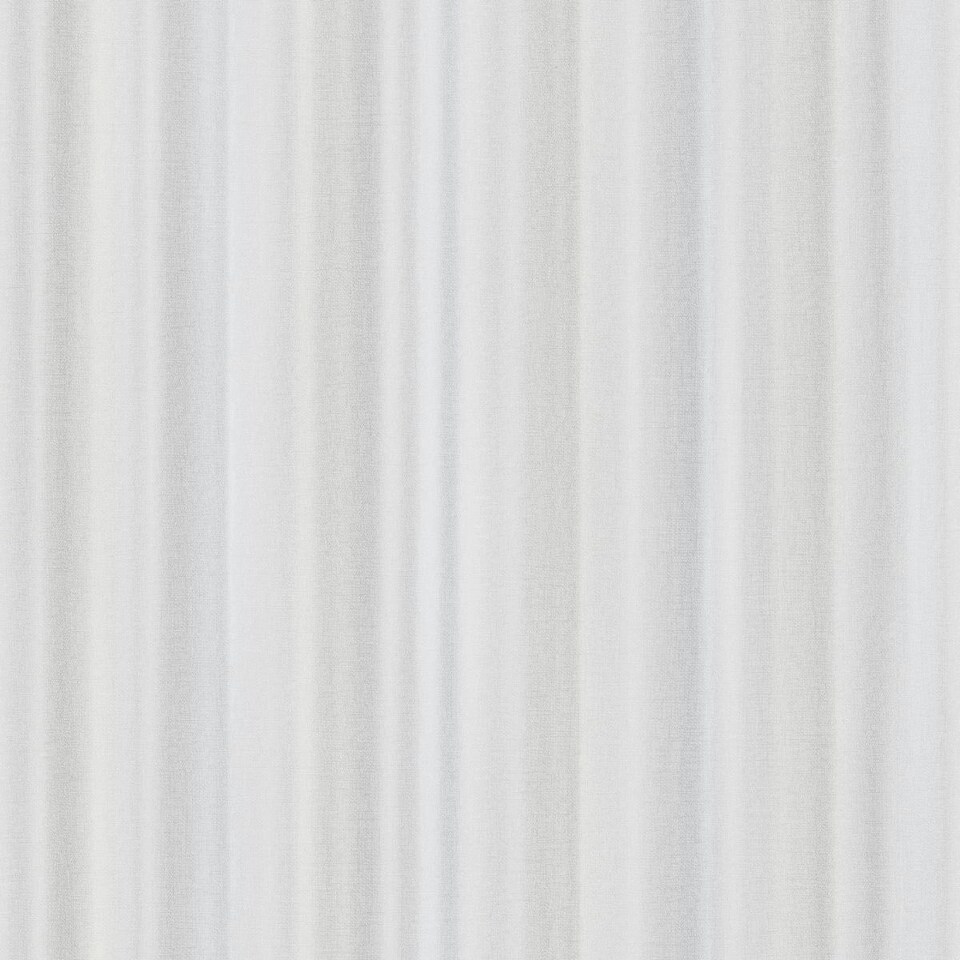 image 1 of Rasch Ravella Stripe Heavyweight Vinyl Wallpaper - Silver/Grey - 10m x 53cm Silver