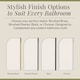 image 6 of Brushed Brass Reversible Hinged 6mm Bath Shower Screen 1430x790mm | Copper | Brushed Brass | 1