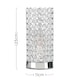image 5 of ValueLights Ducy Chrome & Clear Touch Table Lamp & Bulbs | Chrome